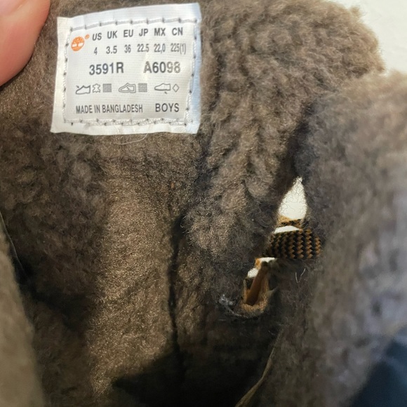 Timberland Chillberg Waterproof Mid Insulated Boots - Youths Size 4 Snow Winter - Picture 8 of 12